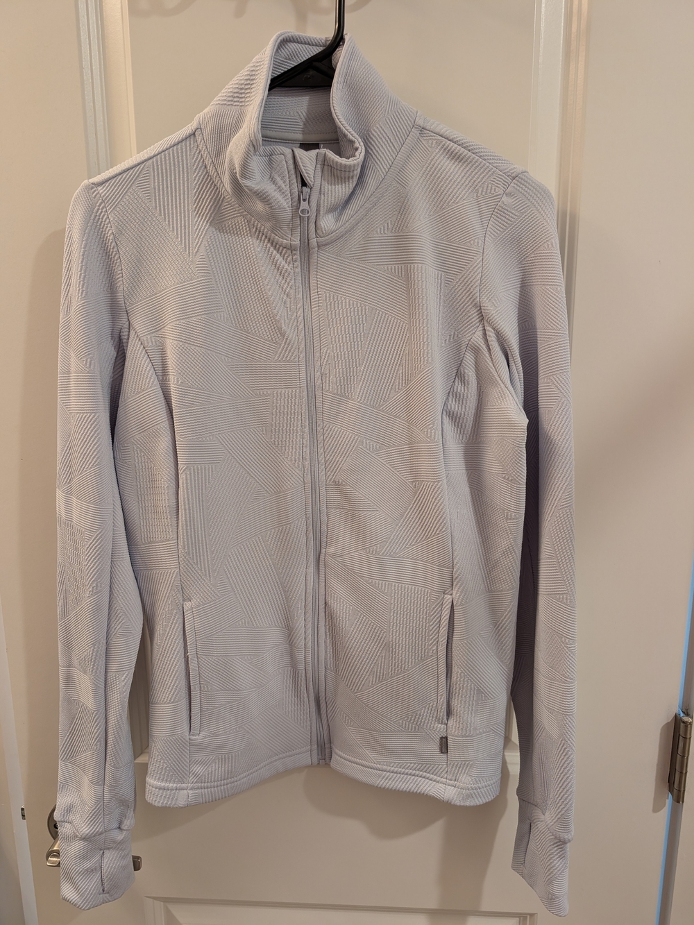 Women's Light Blue Mondetta Textured Zip Up